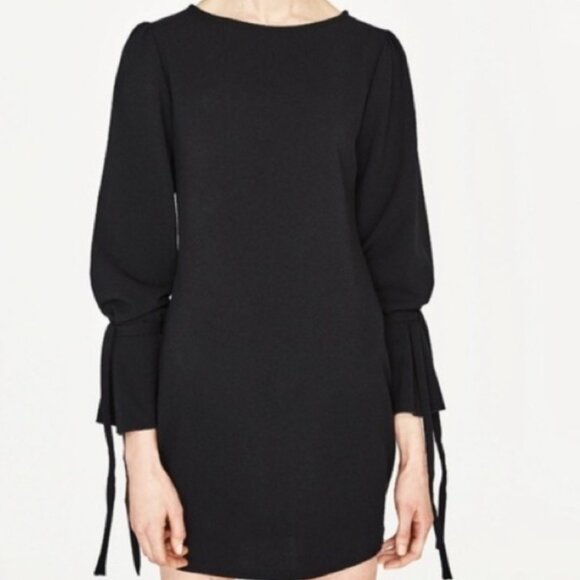 ZARA Classic Little Black Dress NWT M - Picture 6 of 7